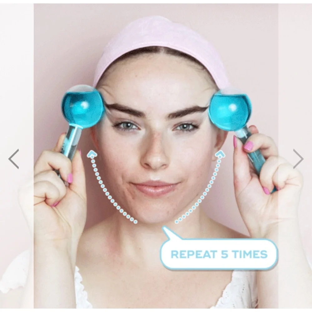 ACEOLOGY ORIGINAL BLUE ICE GLOBE FACIAL MASSAGER